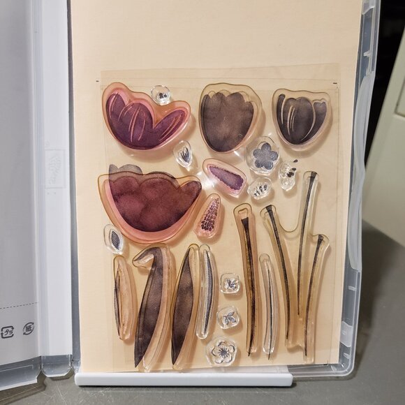 Stampin' Up! 'TRANQUIL TULIPS' Photopolymer Stamp Set (Used) - Picture 2 of 4